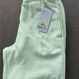 Athleta Light Green Woman Sweatpants